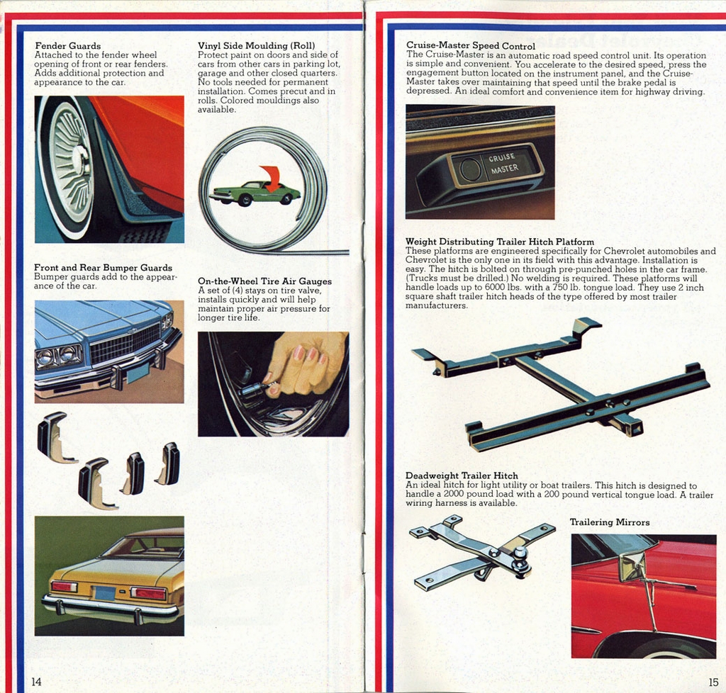 1975 Chevrolet Accessories Folder Page 1